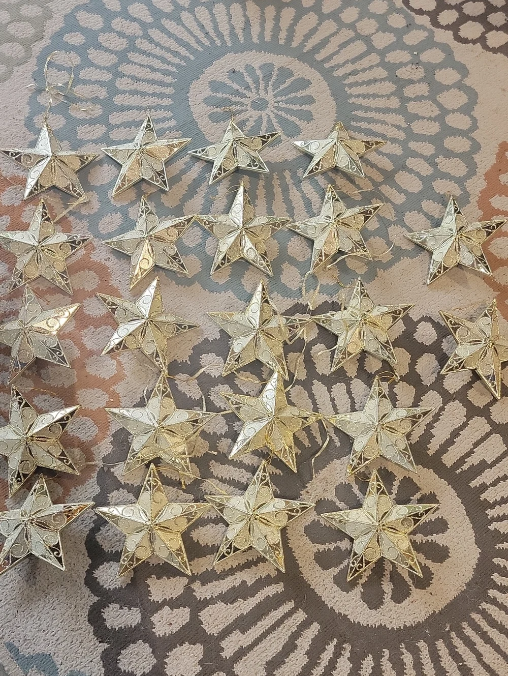 Gold Star Ornaments